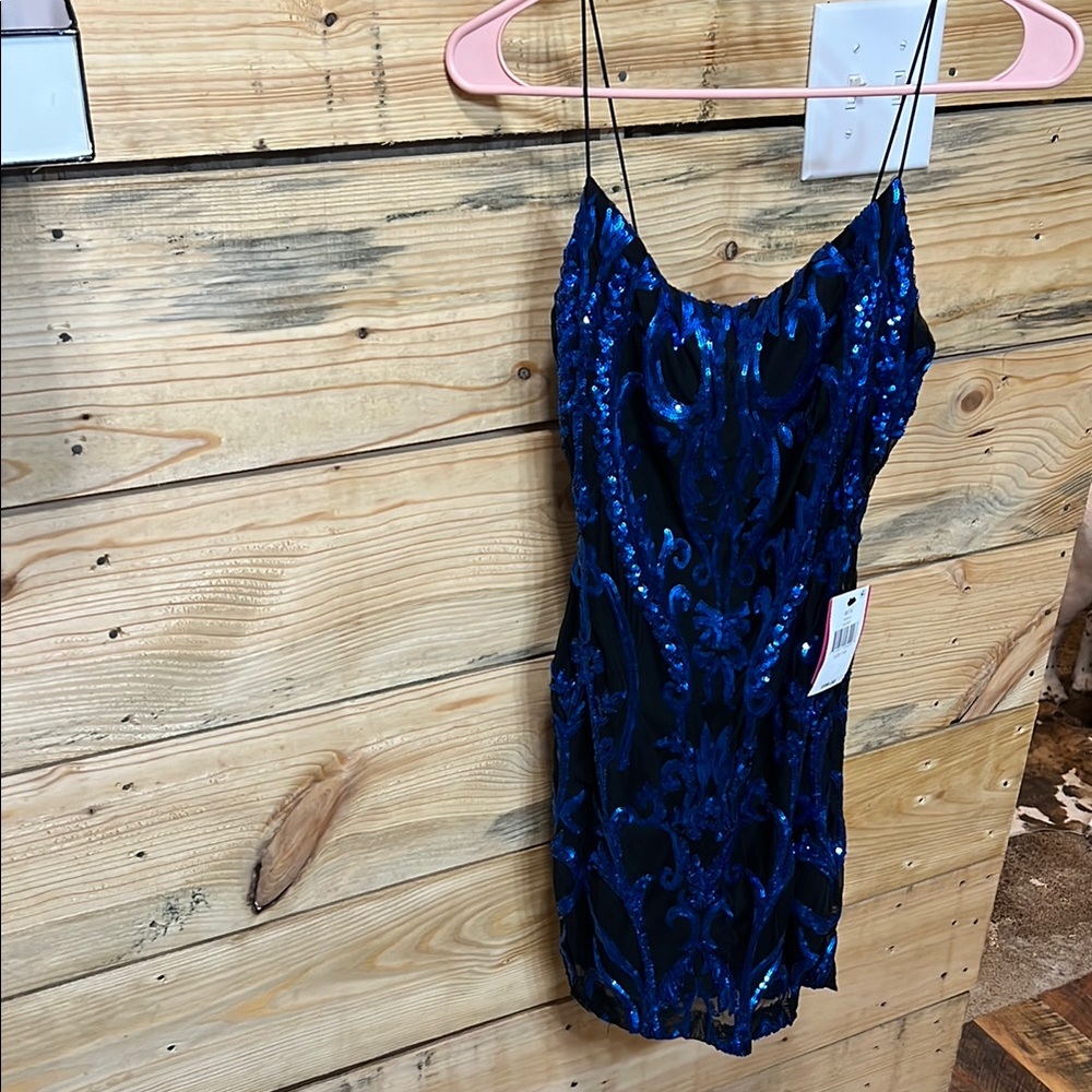 Belk Royal Blue Sequin Dress